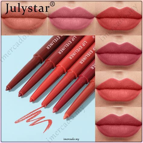 COD Julystar Matte Velvet Red Nude Lipliner Lipsticks Pen Colors Natural Outline Lip Tint
