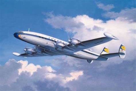 super constellation lockheed   super constellation lufthansa