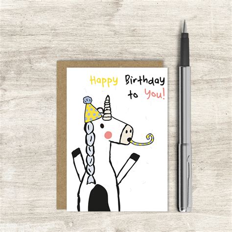 Happy Birthday To You Naked Dandelion Stationery