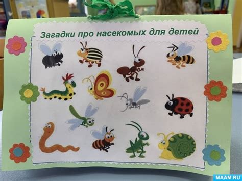 Детский мастер-класс «Книжка-малышка «Загадки про насекомых для детей ...