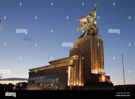 Worker And Kolkhoz Woman Stock Photo Alamy