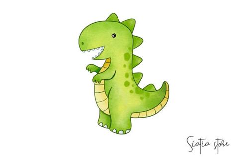 Dinosaurs Watercolor Clipart 8 Graphic By Siatia · Creative Fabrica