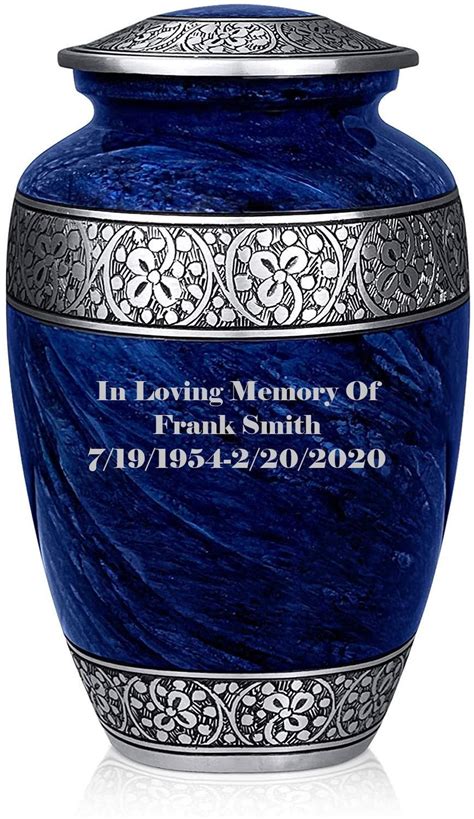 Personalized Urns For Human Ashes Adult Memorial Urn Funeral Etsy