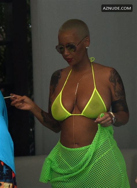 Amber Rose Sexy In Micro Bikini AZNude