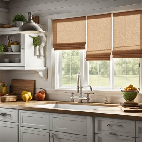 farmhouse kitchen window treatment ideas   embracing rustic