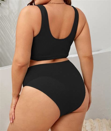 Bikini Negro Liso Xl Y Xl Tu Talle