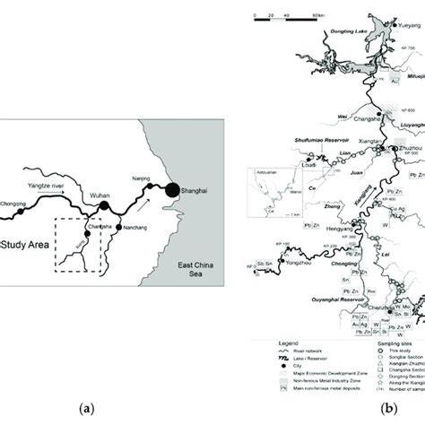 Study Area In The Yangtze River Basin A And Sample Localization B