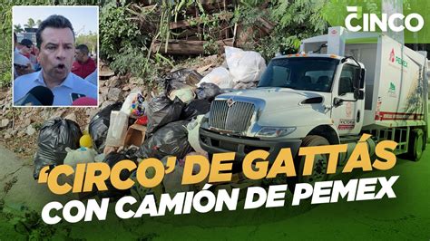 Critican circo de Gattás con camión de Pemex