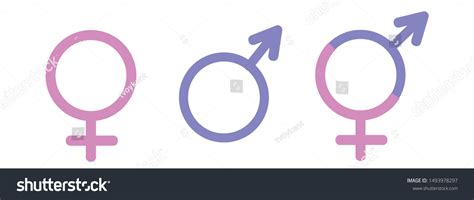 Female Male Sex Icon On White Stock Vector Royalty Free Shutterstock