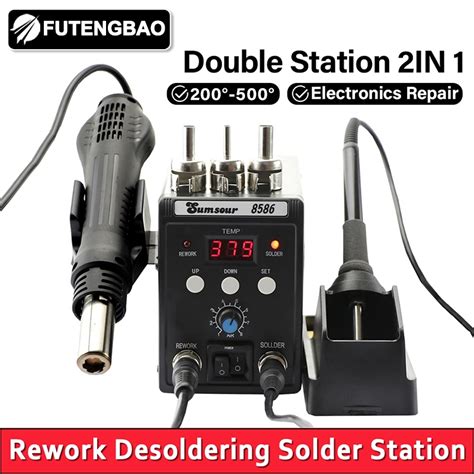 Hot Air Rework Station Digtal Lcd Display Hot Air Soldering Station Smd Smt Hot Air Station