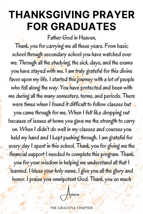 8 Good Prayers for Graduates - The Graceful Chapter