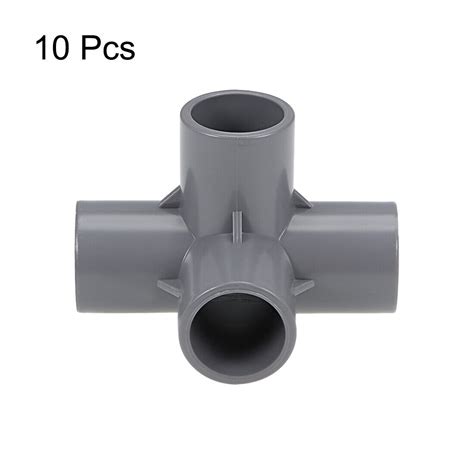 10pcs 4 Way Elbow Pvc Pipe Fitting Furniture Grade 20mm Size Tee Corner Fittings Ebay