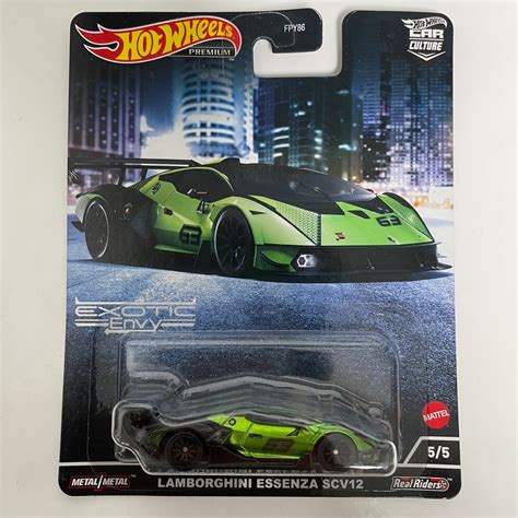Pre Order December Hot Wheels Premium Car Culture Exotic Envy Lamborghini Essenza Scv
