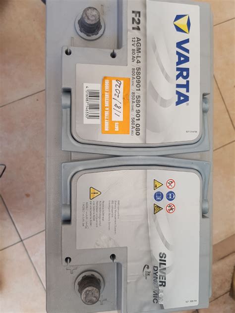 Varta Silver Battery AGM 80Ah 850SAE, Car Accessories, Accessories on ...