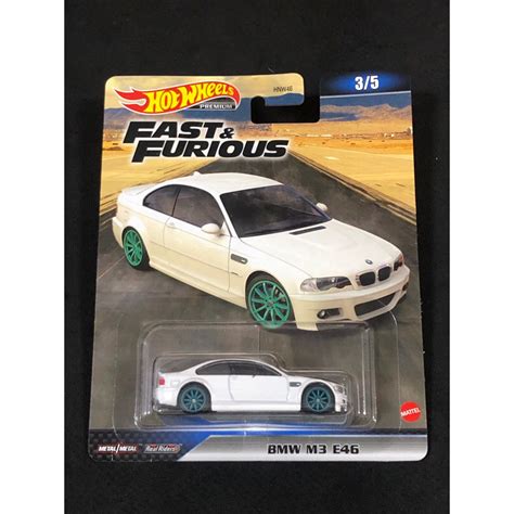 風火輪 Hot Wheels 玩命關頭 fast furious 寶馬 米漿 bmw m3 e46 精裝 膠胎 蝦皮購物