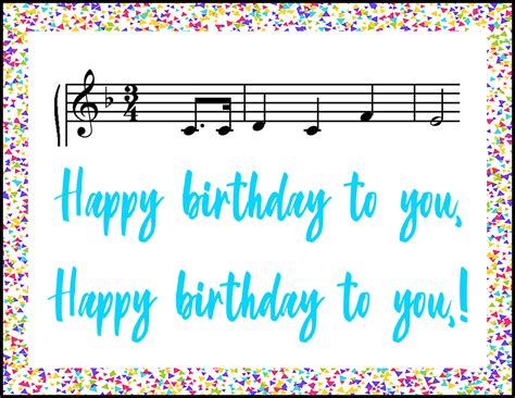 Happy Birthday To You Notes For Piano подборка фото распечатай себе