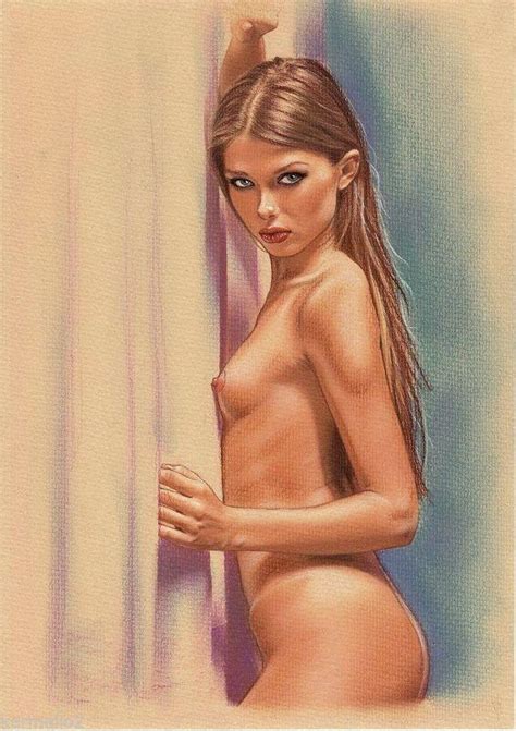 Nude Woman Erotic Female Pin Up Nu Akt Fine Art By Karmailo