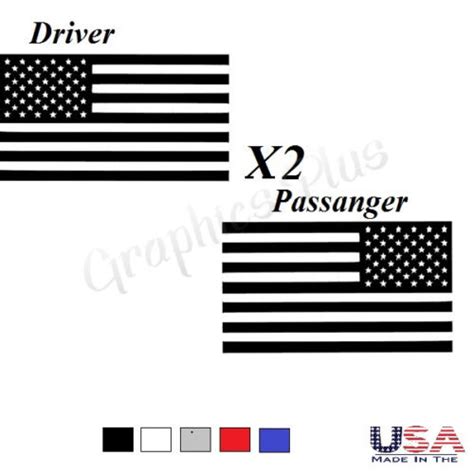 American Usa Flag Vinyl Decal Sticker Car Truck Window Fender Patriotic