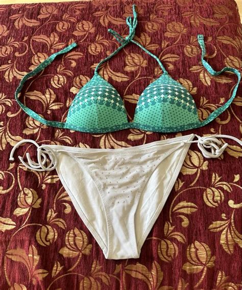 Bikini Gr 40 YESorNO grün weiss gemustert Gebraucht in Zürich für CHF 7 mit Lieferung auf
