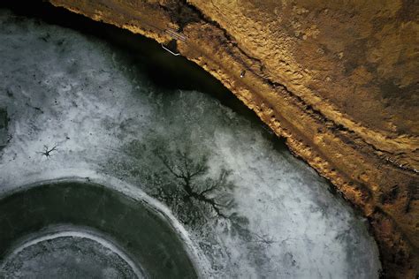 Free Photo Aerial Shot Aerial Forest Frozen Free Download Jooinn