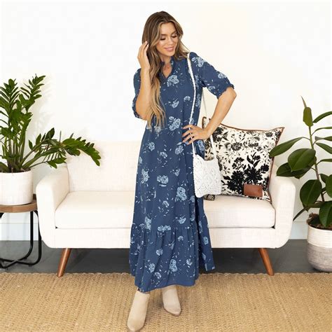 Winnie Dress - Blue – Indie & Co.