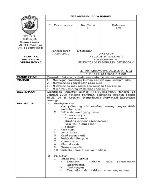 perawatan luka bersih