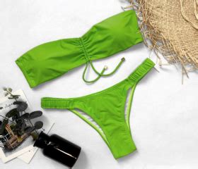 Ms Fission Sexy Swimsuit Wrapped Chest Bikini Swimsuit Trials On Luulla