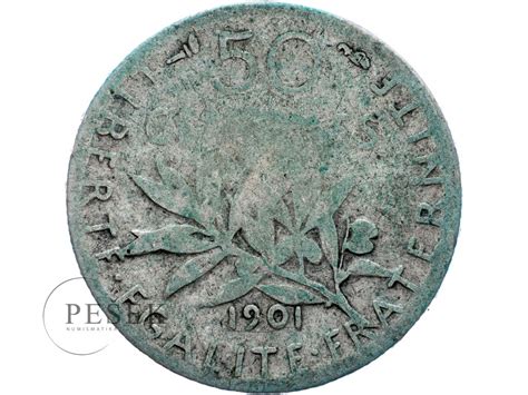 50 Centimes 1901 • Numismatika Pešek