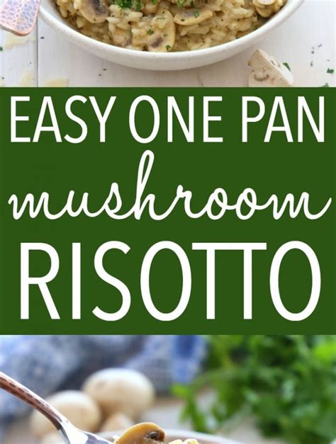 Easy Mushroom Risotto {Restaurant-Style} - The Busy Baker