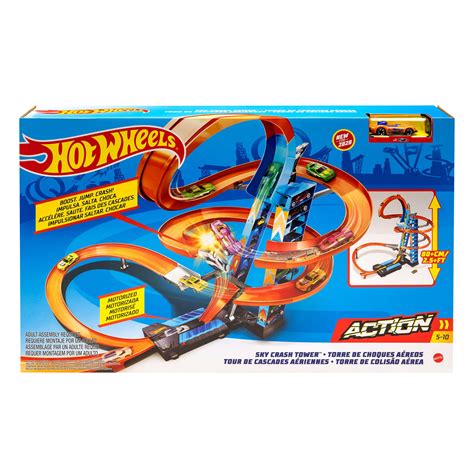 Hot Wheels Sky Crash Tower Track Set Online Toys Australia