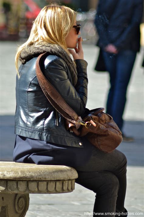 Super Hot Blonde Smoking Smoking Hotties