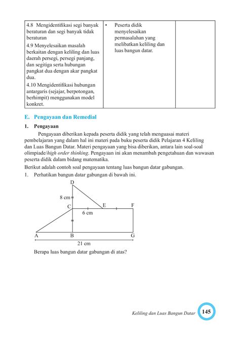 Contoh Soal Bangun Datar Gabungan Dan Jawabannya Kelas 4 Contoh Soal Bangun Datar Gabungan Dan