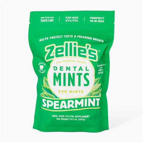 SPEARMINT Xylitol Dental Mints – Zellie's