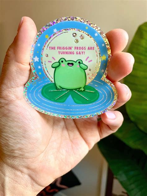 Turning The Friggin Frogs Meme Alex Jones Gay Frogssticker Etsy