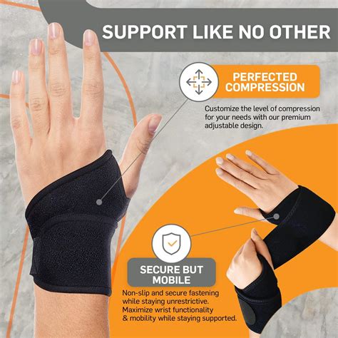 BracEasy Carpal Tunnel Wrist Brace for Night Support - Left & Right