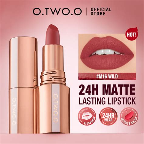O Two O Superstay Lipstick Lip Tint Soft Matte Nude Shock Long Lasting Waterproof Hr High