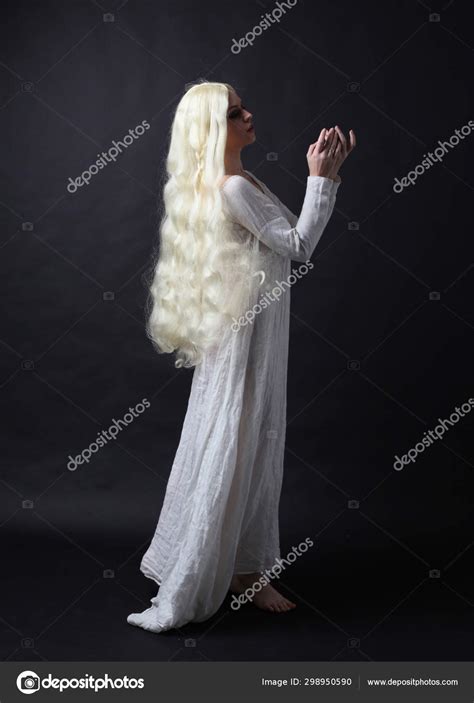 Floor Length Blonde Hair