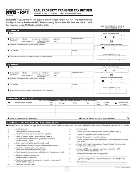 Nyc Rpt Form Fill Out Printable Pdf Forms Online