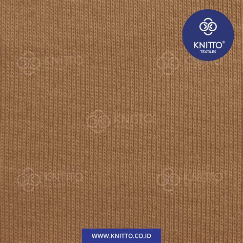 rib cotton combed  almond brown toko bahan kaos knitto