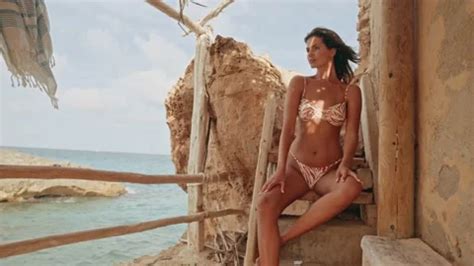 Elegant Beach Woman In Bikini Sexy Lady Stock Video Pond5