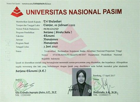 Contoh Foto Ijazah S1 Jurnal Siswa