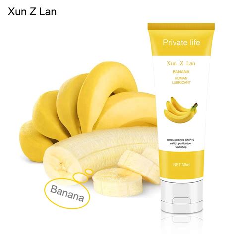 Banana Flavor Human Lubricant Water Based Lubricants 30ML Personal Lubricating Fluid Oral Sex