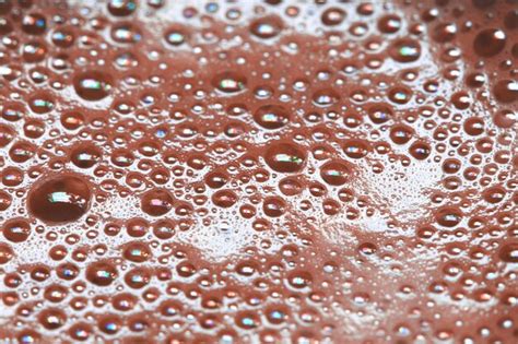 Premium Photo Closeup Of Bubbles Texture Of Hot Cocoa