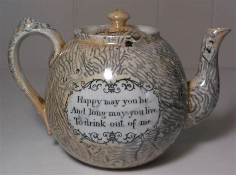 Antique Sunderland Lustre Motto Ware Rare Teapot Orange Etsy Tea