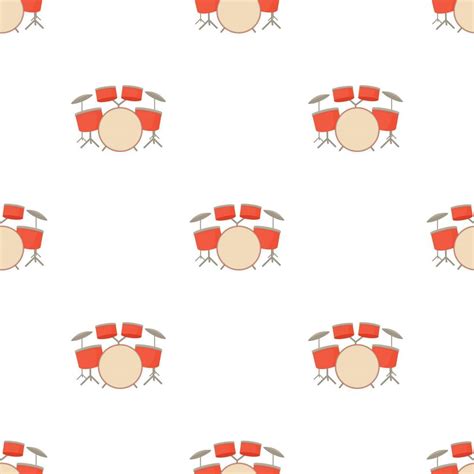 Drum set pattern seamless vector 19196507 Vector Art at Vecteezy