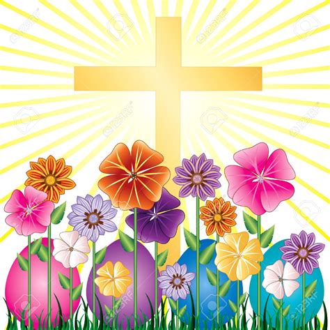 Religious Easter Cross Clipart