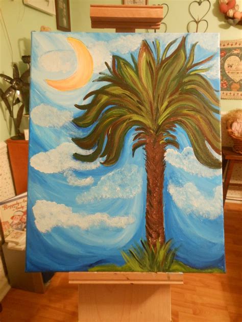 pin  debbie boan  palmetto moon painting canvas painting