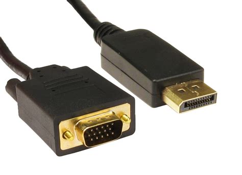 (5m) DisplayPort to VGA Cable (Black) - HDHDPORT-VGA-5M | CCL Computers