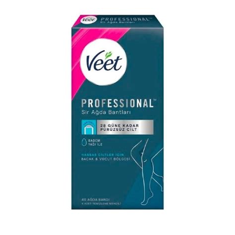 Veet Professional Sir Ağda Bandı Hassas Cilt Bacak ve Bikini Bölgesi Adet Kağan Parfümeri