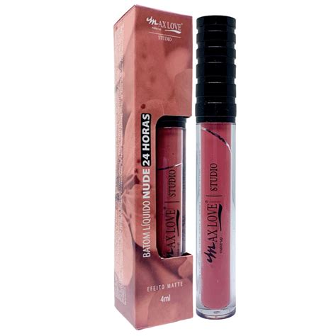 Batom Líquido Nude 24 Horas Max Love Atacado Virtual Make Maquiagem Atacado p Revenda é